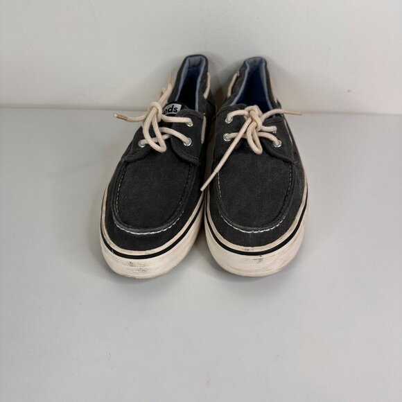 Keds Women's Charcoal Gray Color Canvas Boat Shoes Size 10 - Picture 2 of 8